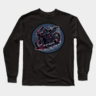 Demon Ride - Moto Design Long Sleeve T-Shirt